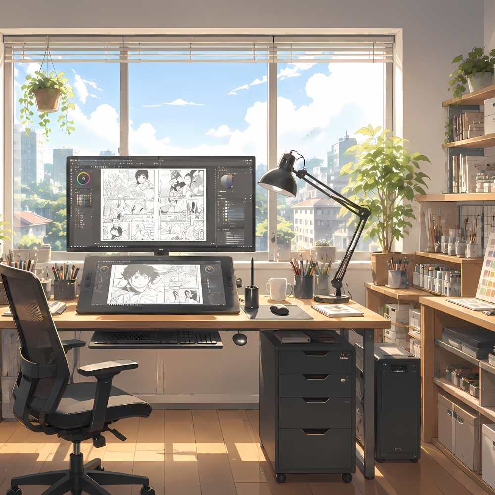 イラスト制作部屋背景素材集