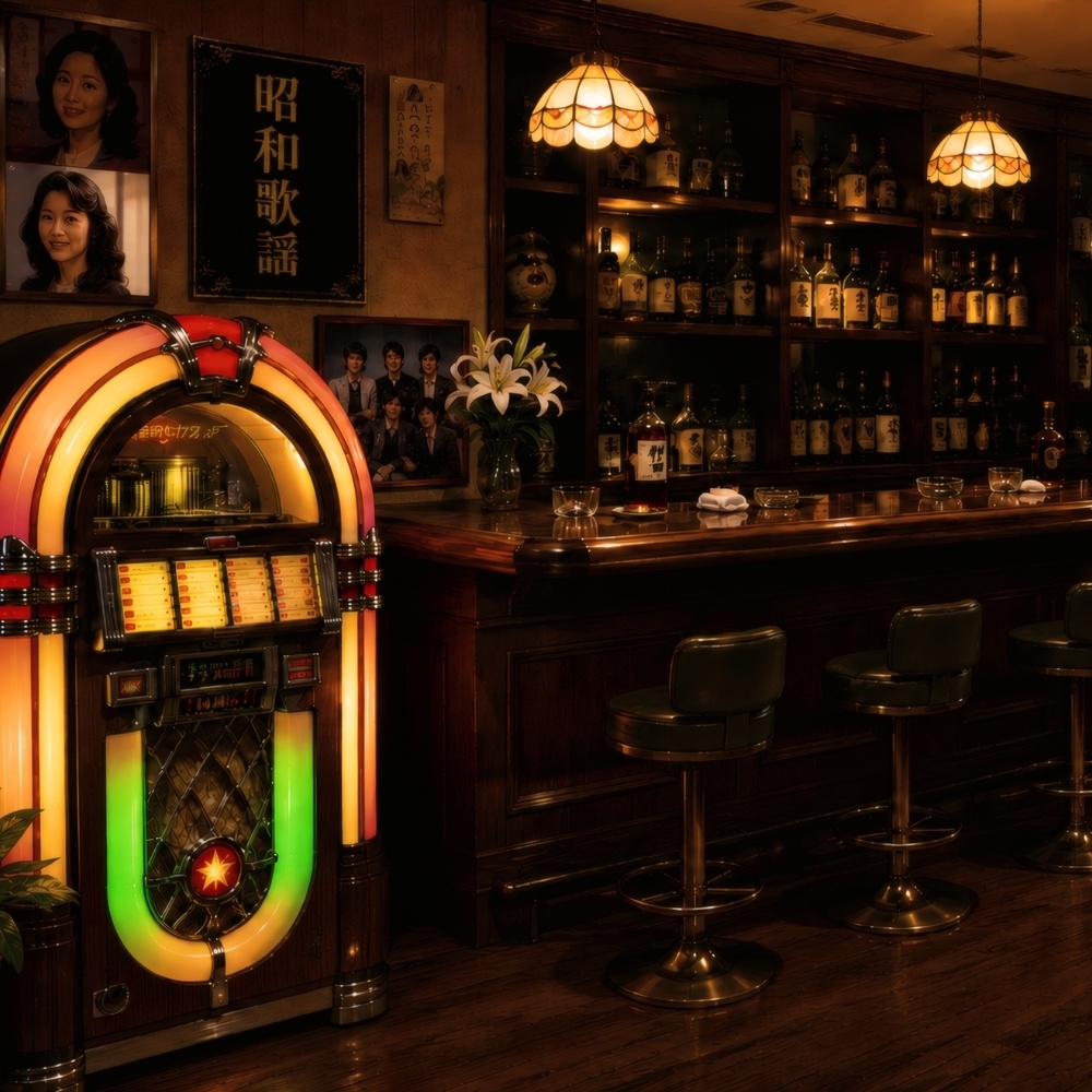 昭和スナック素材～ジュークボックスのある店