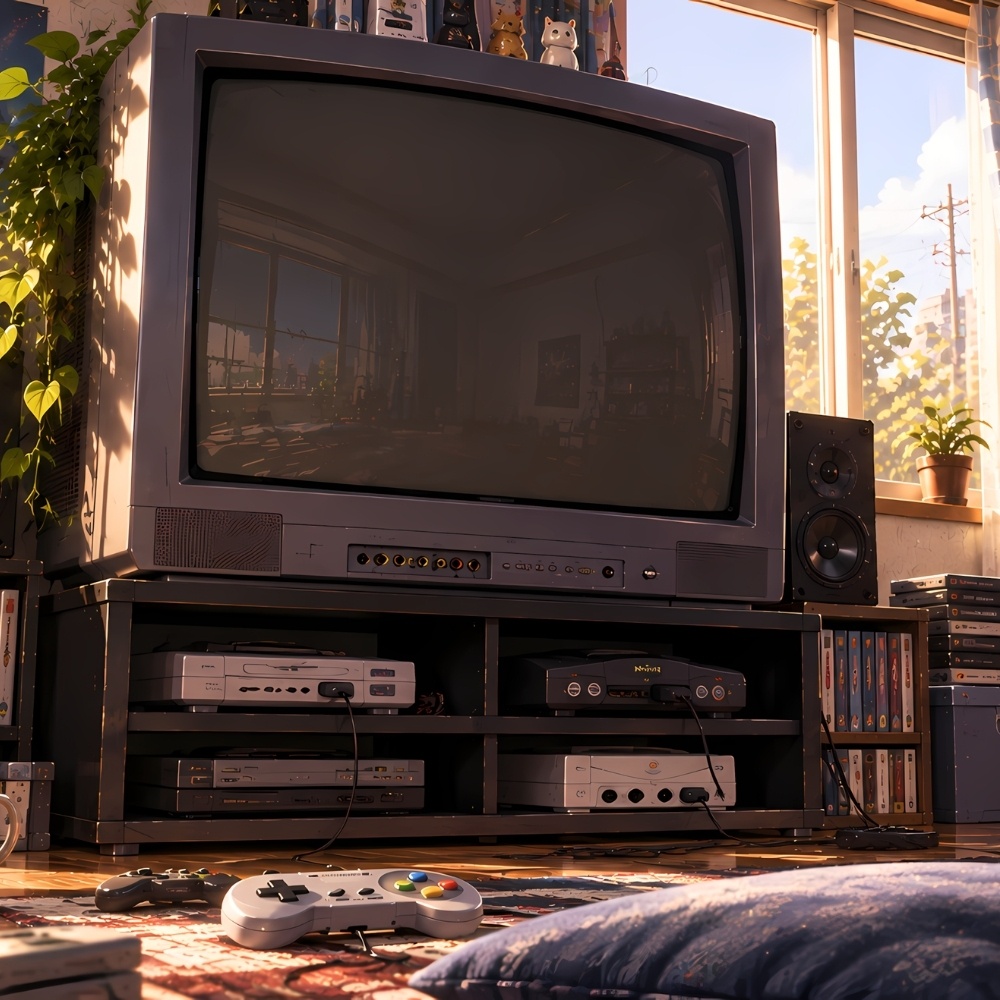 平成レトロ・ブラウン管ゲーム部屋背景セット