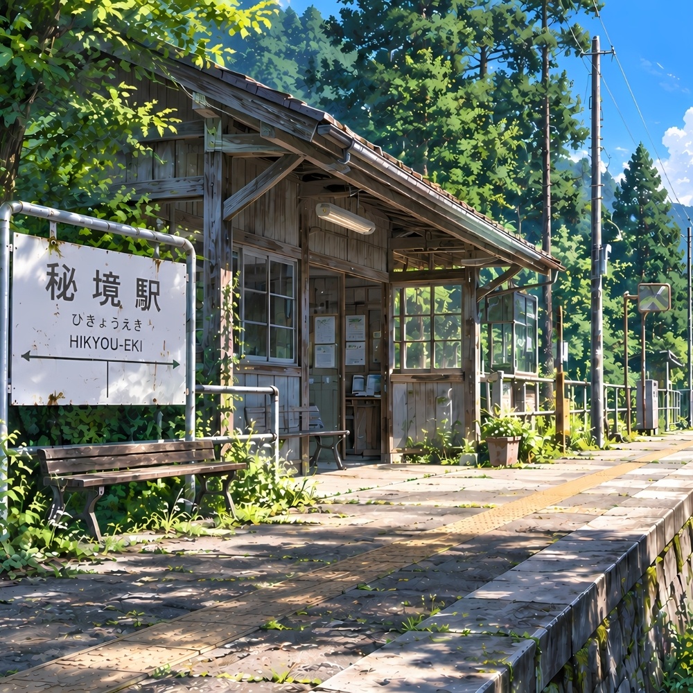 秘境駅背景素材セット