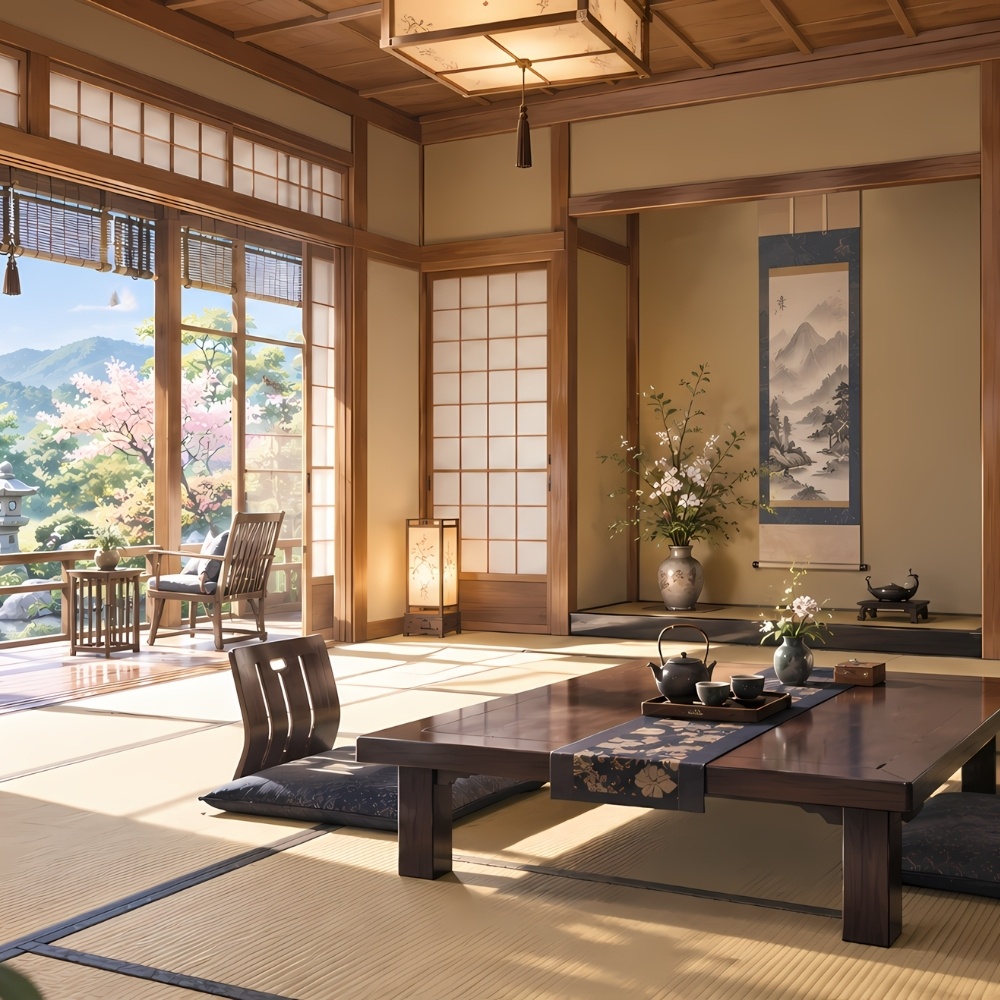 日本旅館配信背景セット