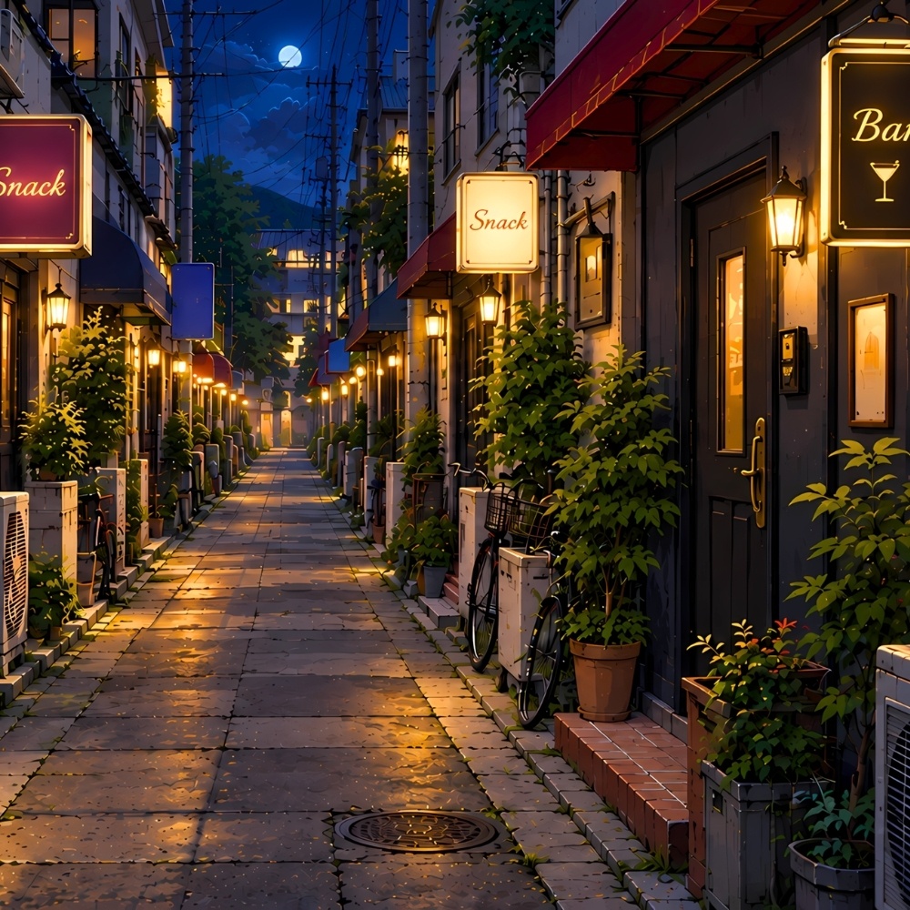日本の路地裏背景素材集