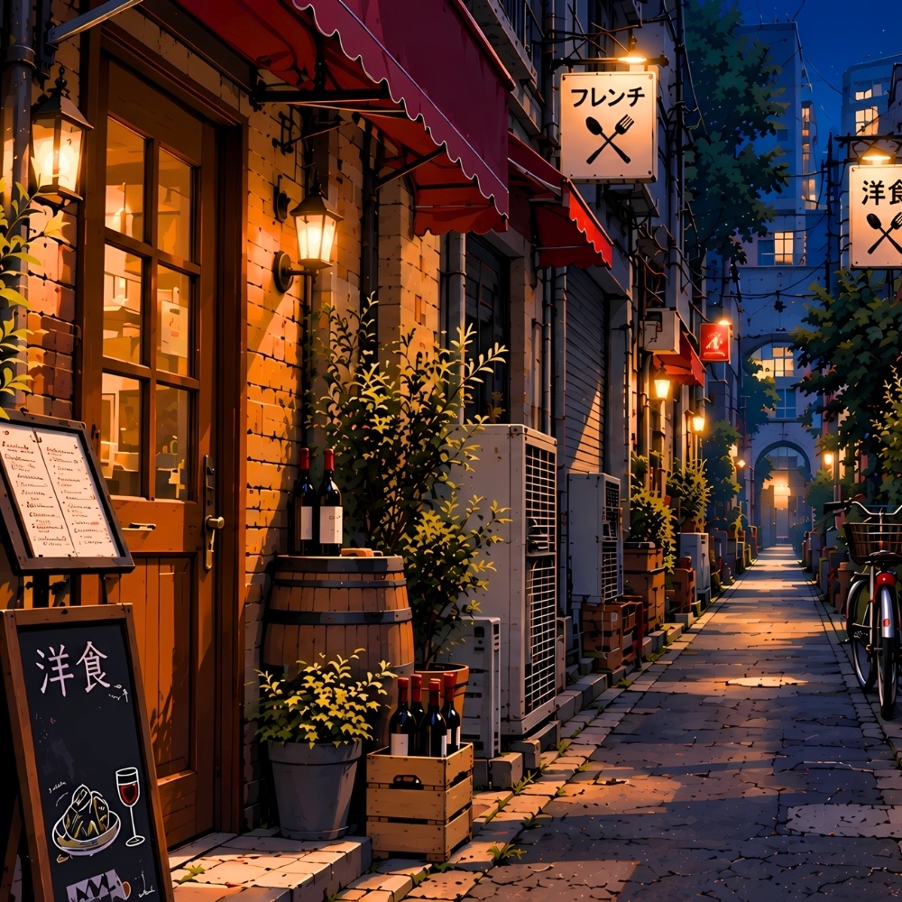 日本の路地裏背景素材集