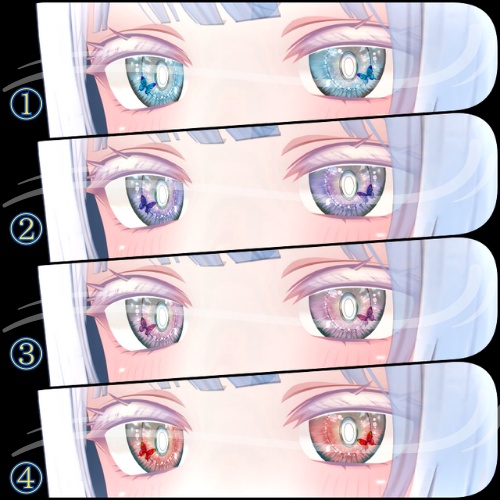 【萌 moe】しーくれっとがあでんアイテクスチャ【8色】/ eye texture