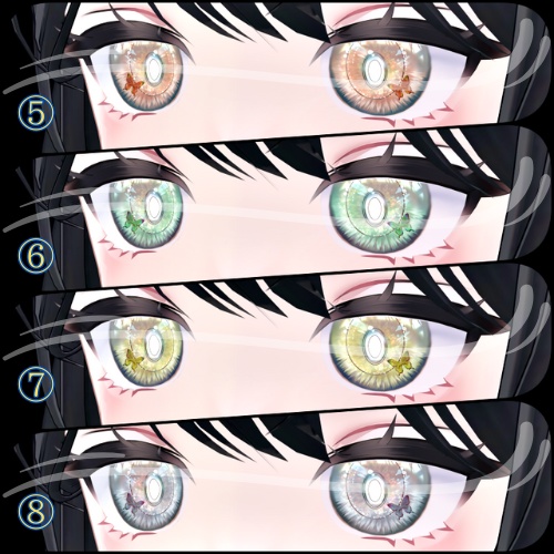 【ビナア -Binah-】しーくれっとがあでんアイテクスチャ+グラデ目テクスチャ【8色】/ eye texture