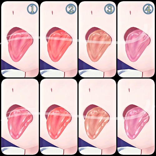 【8アバター対応】ふつう+ぬるり舌テクスチャ【各4色】/Tongue Texture