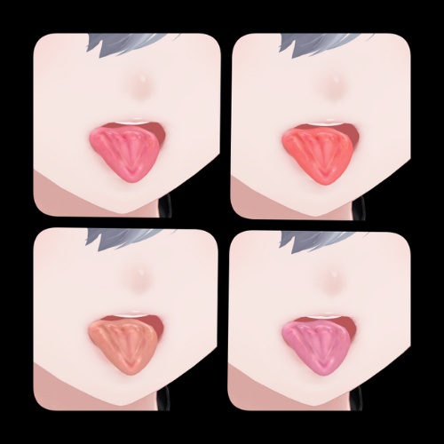 【森羅 shinra】舌テクスチャ【4色】/Tongue Texture