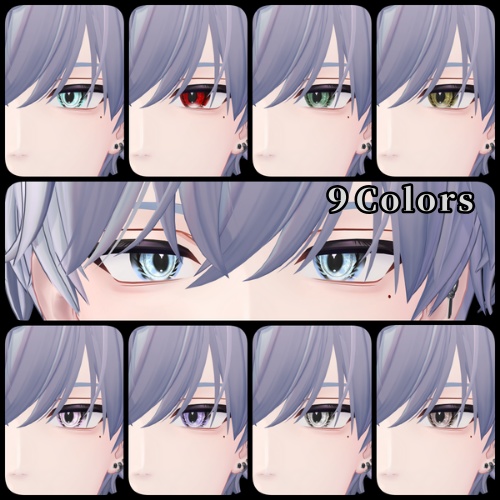 【狛乃 -Komano-】EyeTexture【9色】+MakeTexture【眉毛5色】