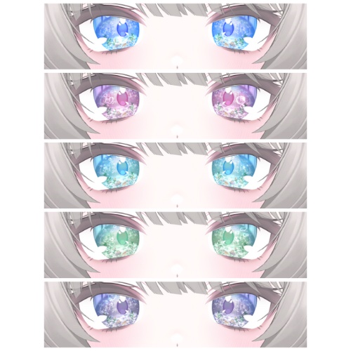 【ミルフィ -Milfy-】動く♡move!ばぶるアイテクスチャ【5色】