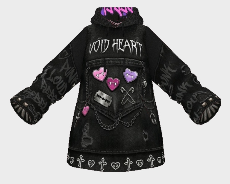 ハートロックパーカー