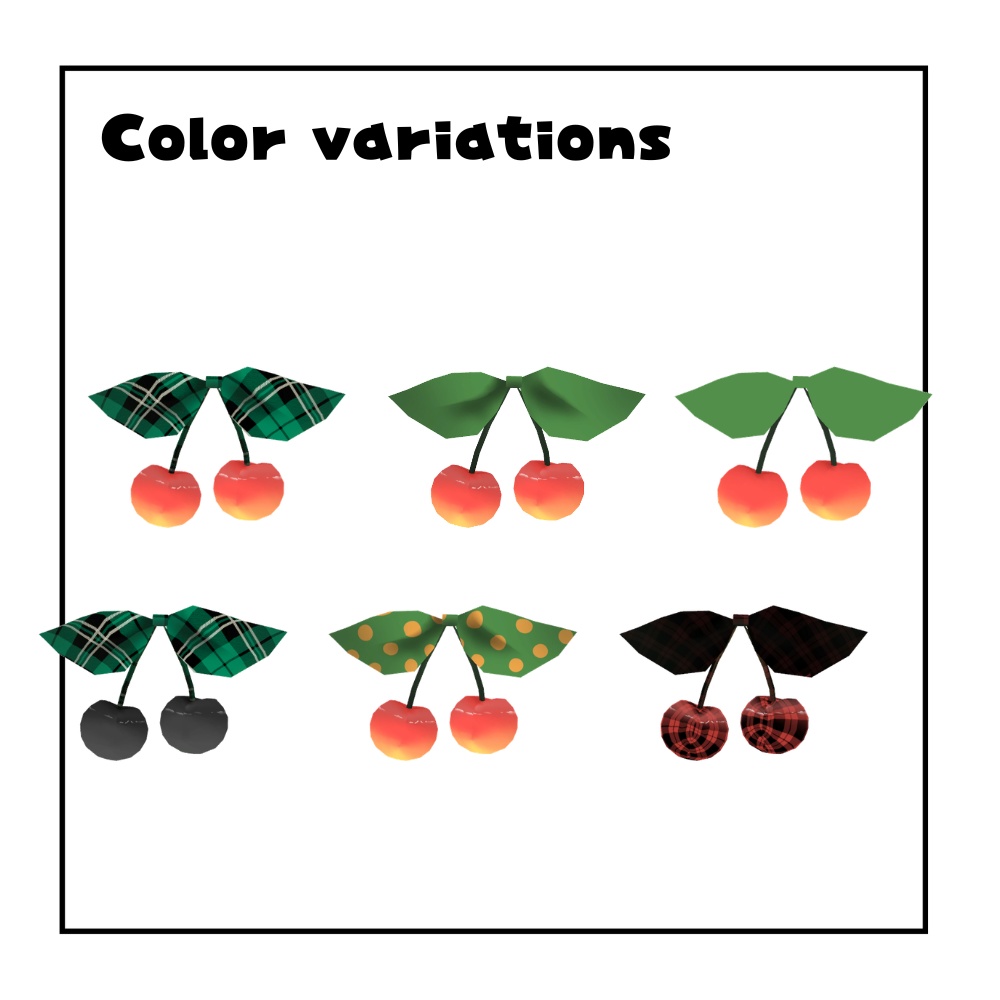 【ゆれるよ】さくらんぼのアクセ