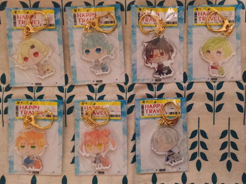 アクリルキーホルダー　HAPPY TRAVEL