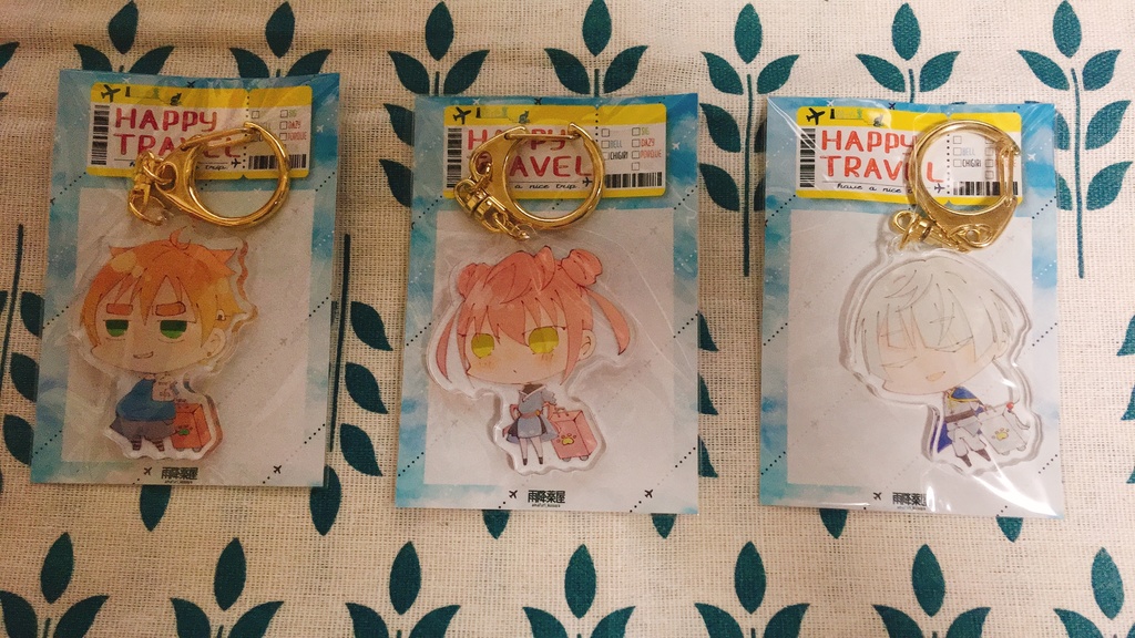 アクリルキーホルダー HAPPY TRAVEL