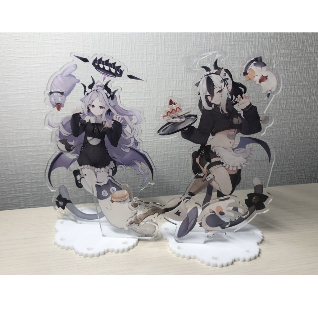 【再受注12月発送予定】にゃんこなヒナ&カヨコ アクリルフィギュア🐈