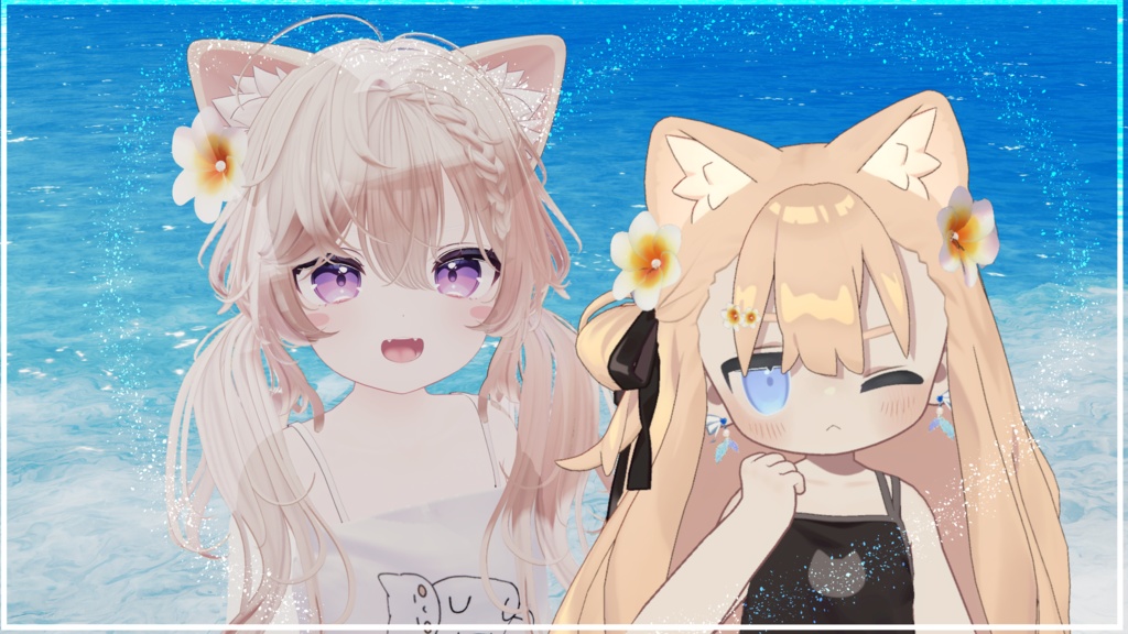 夏色プルメリア|南国風ヘアアクセ【MA・全アバター対応】