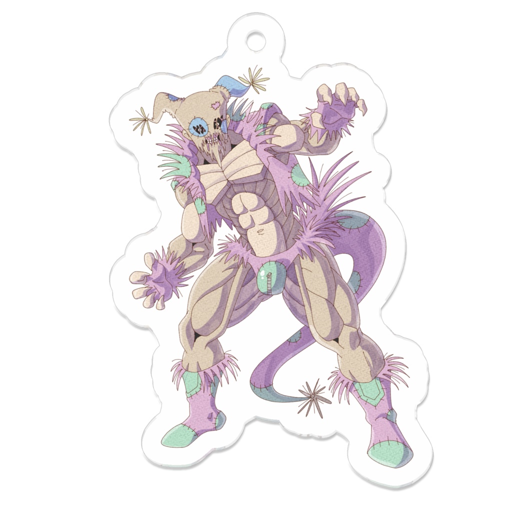 おりじなるまん「ツギハギマン」アクリルキーホルダー
