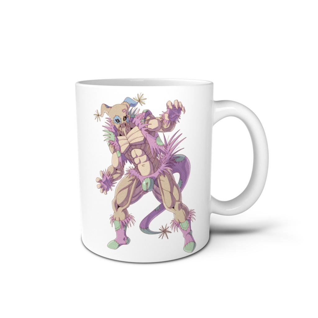 おりじなるまん「ツギハギマン」マグカップ