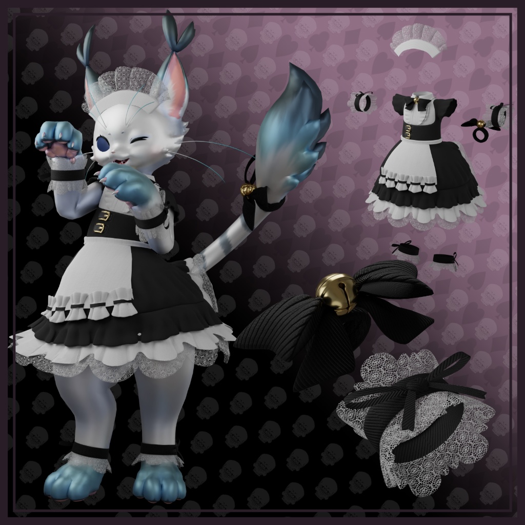 KozFit NyanMaid Outfit for Nyancle