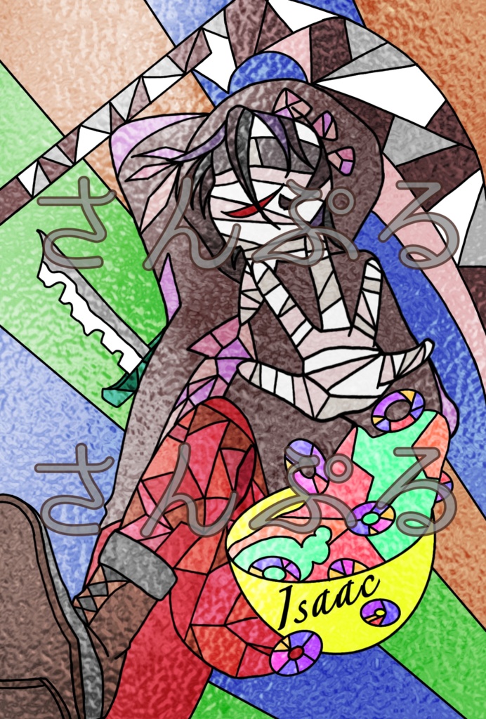 殺戮の天使 ステンドグラス風ポストカード