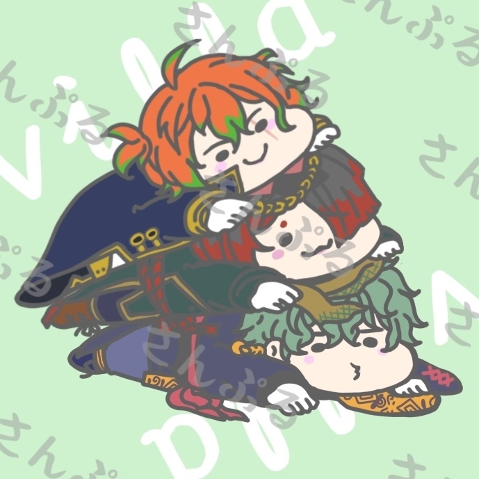 あくねこ【ぺしょ…シリーズ】スクエアマグネット