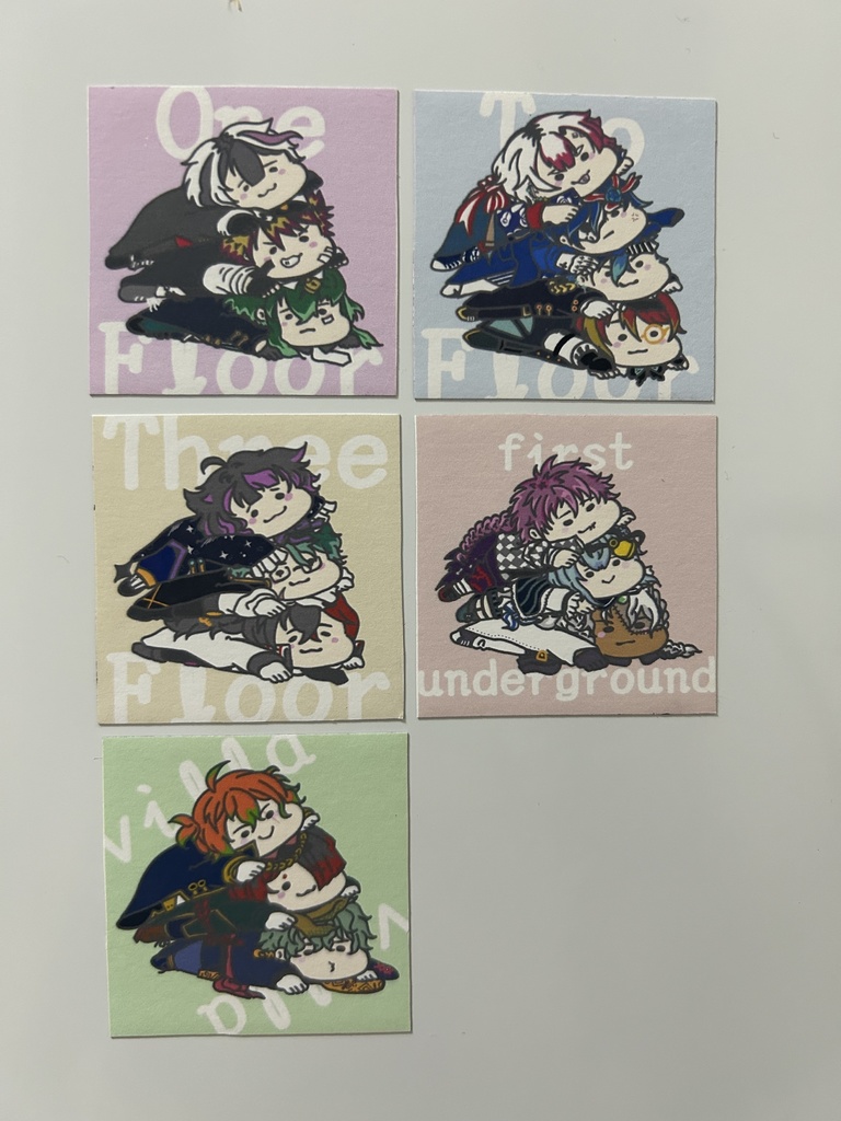 あくねこ【ぺしょ…シリーズ】スクエアマグネット