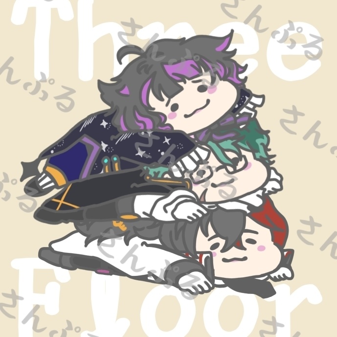 あくねこ【ぺしょ…シリーズ】スクエアマグネット