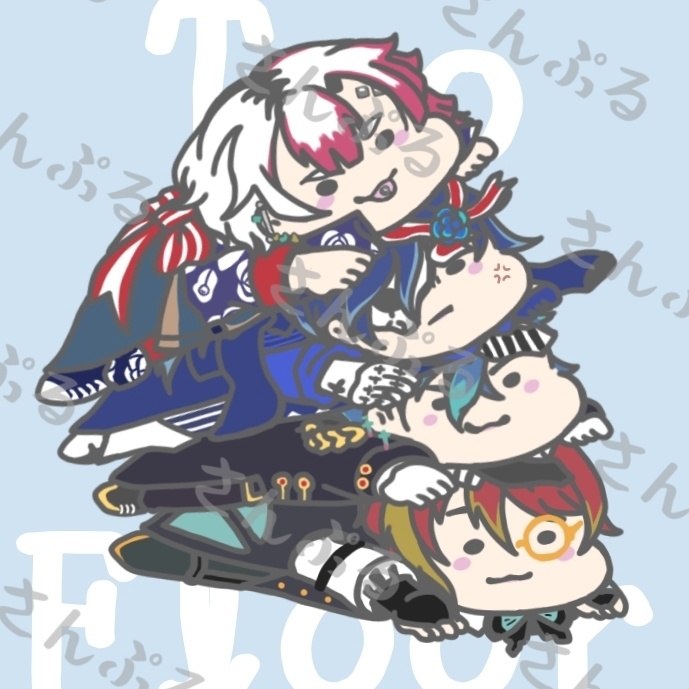 あくねこ【ぺしょ…シリーズ】スクエアマグネット