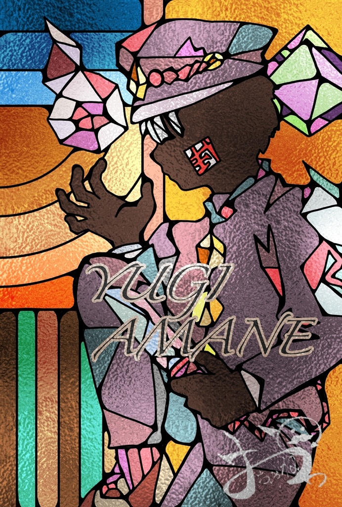 ステンドグラス風ポストカードセット