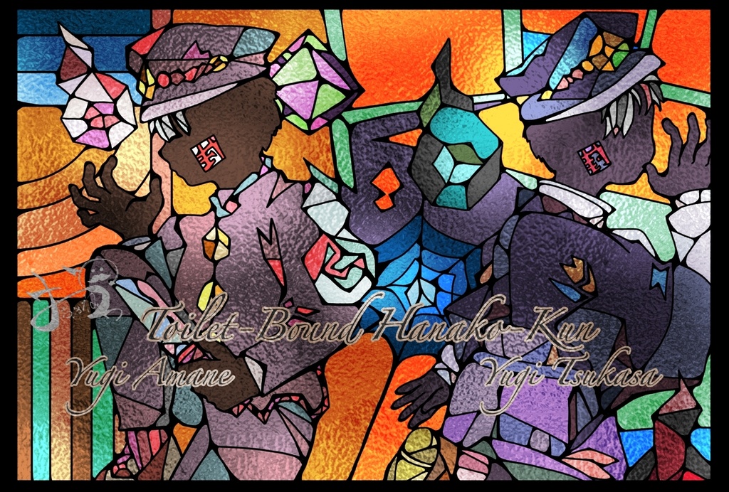 ステンドグラス風マグネット