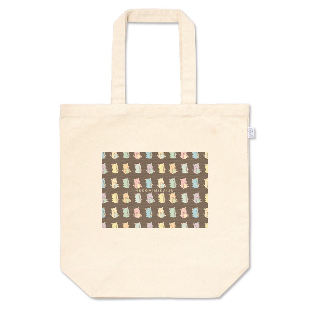 ねこみみ怪獣トートバッグ