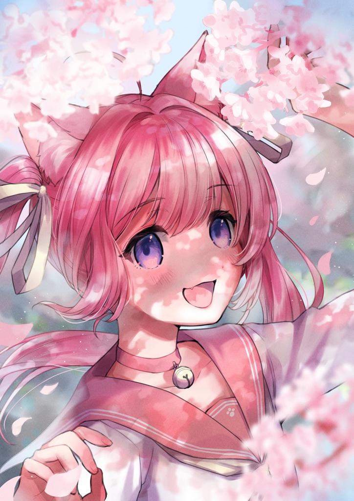 さっちゃん桜アクリルブロック