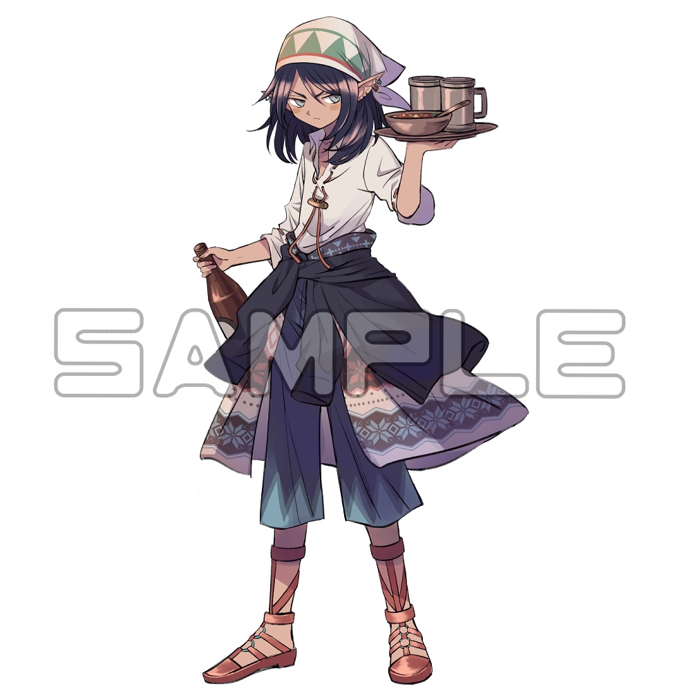 【立ち絵素材】ファンタジー酒場風立ち絵セット【ゲーム・TRPGなど】