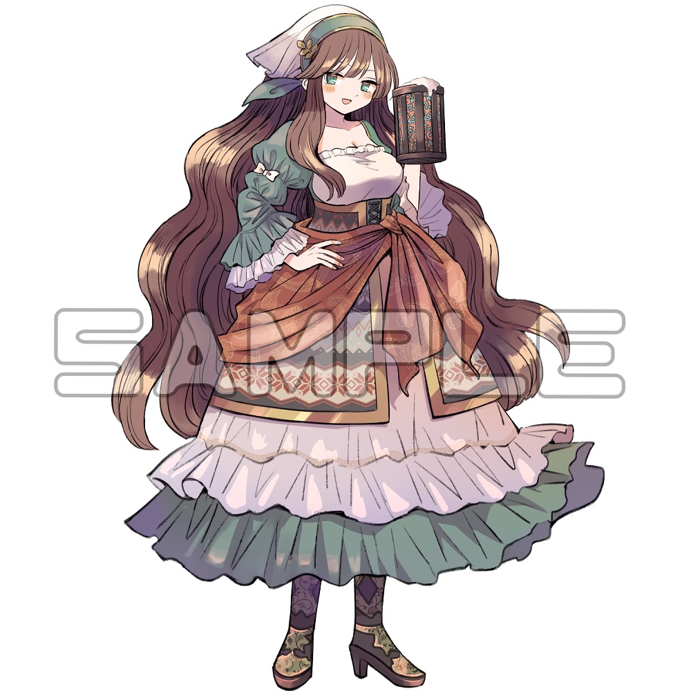 【立ち絵素材】ファンタジー酒場風立ち絵セット【ゲーム・TRPGなど】