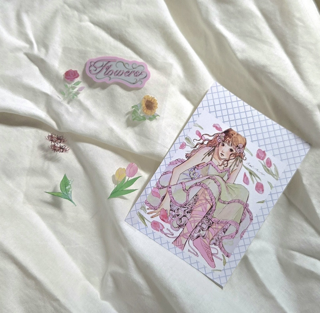 『植物手帳』A6ランダムクリアシールセット