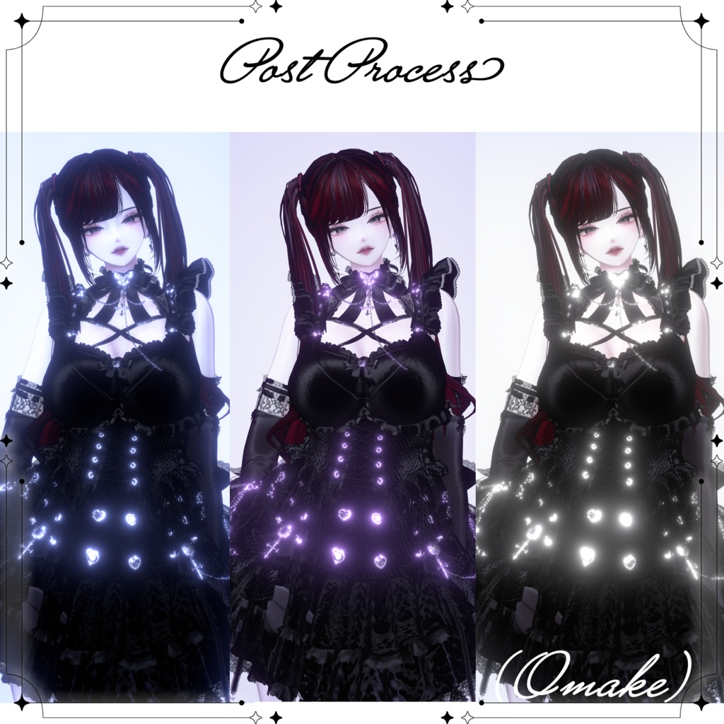 【WhitePink skin】Poiyomi MaterialSet