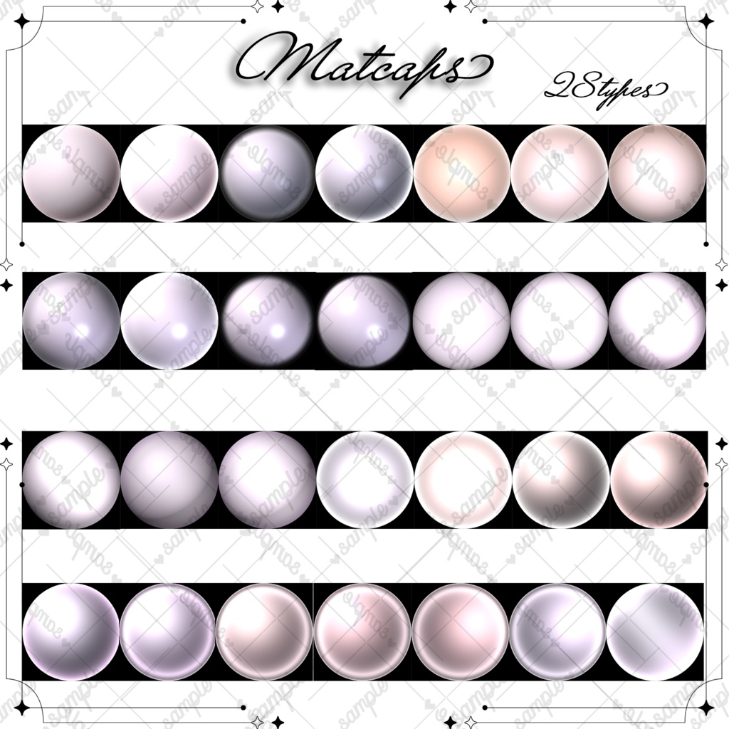 【WhitePink skin】Poiyomi MaterialSet