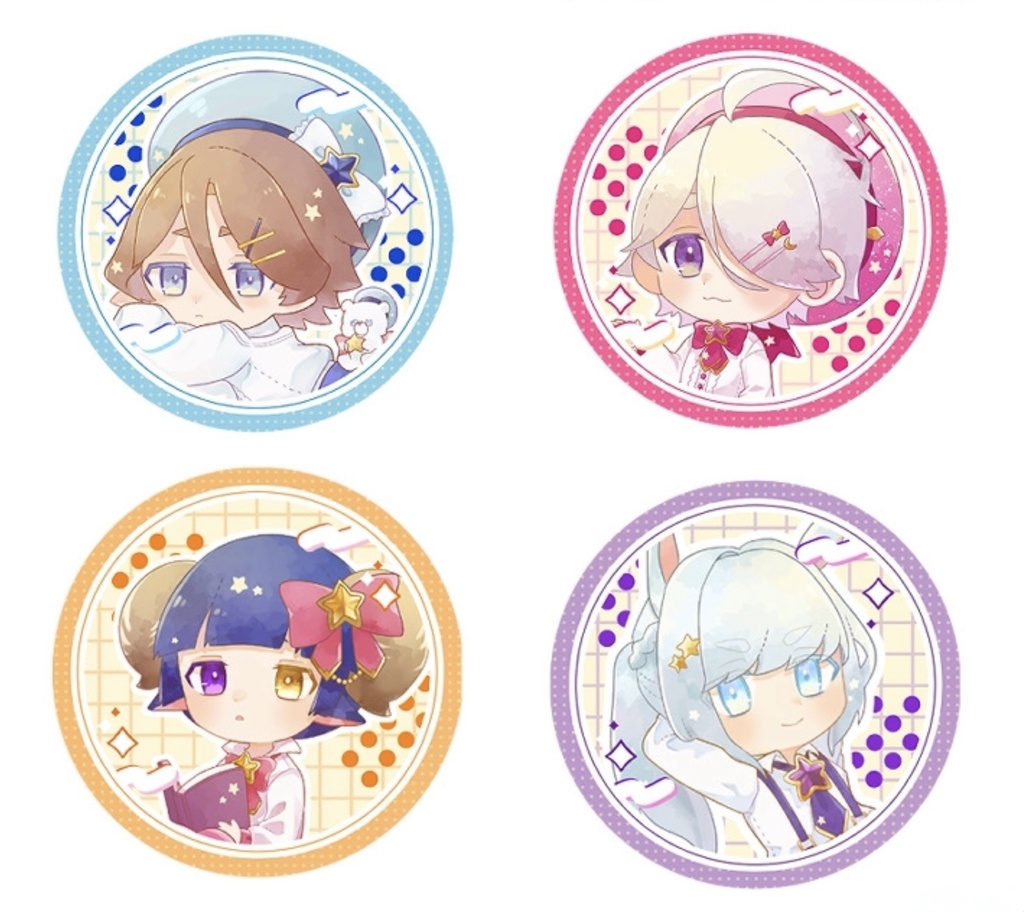 円形アクリルキーホルダー