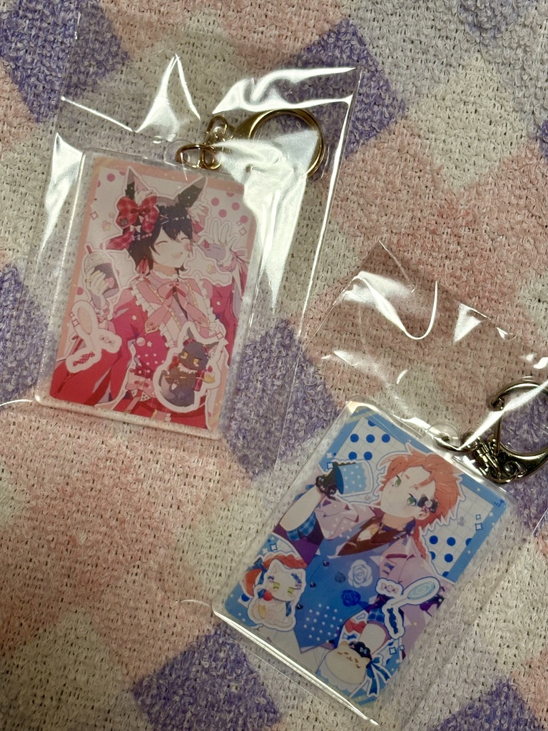 長方形アクリルキーホルダー