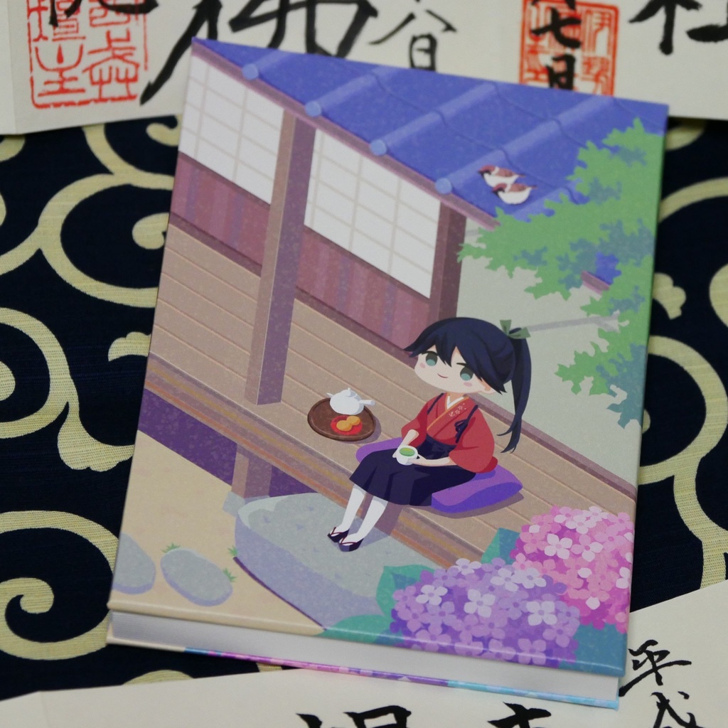 御朱印帳「鳳翔さんと紫陽花」