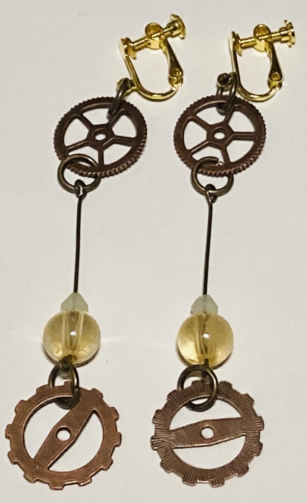 振り子時計イヤリング