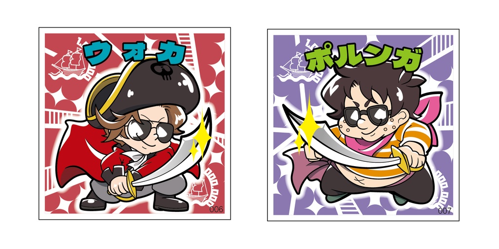 2025 100万人記念キラホロシール　全2種