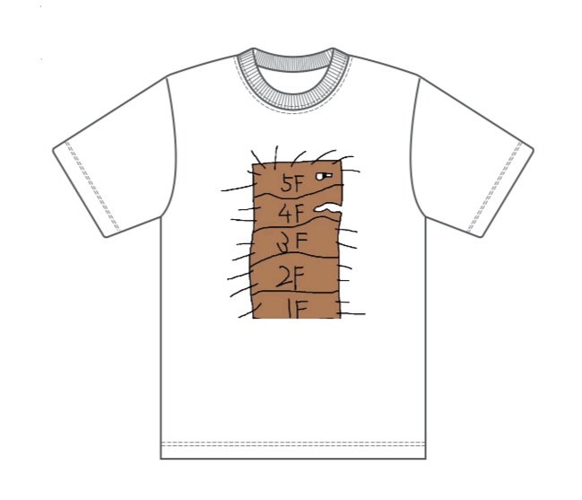 画伯Tシャツ第二弾　ゴカイ