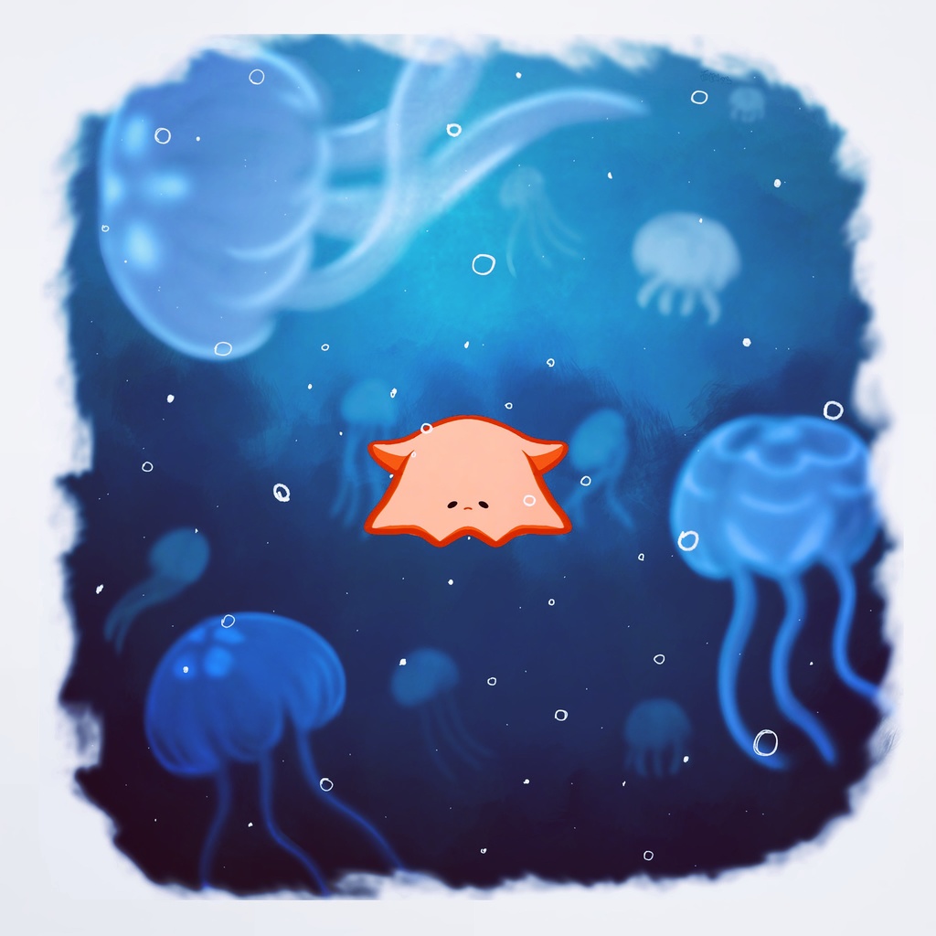 面倒ダコとクラゲのアクリルブロック