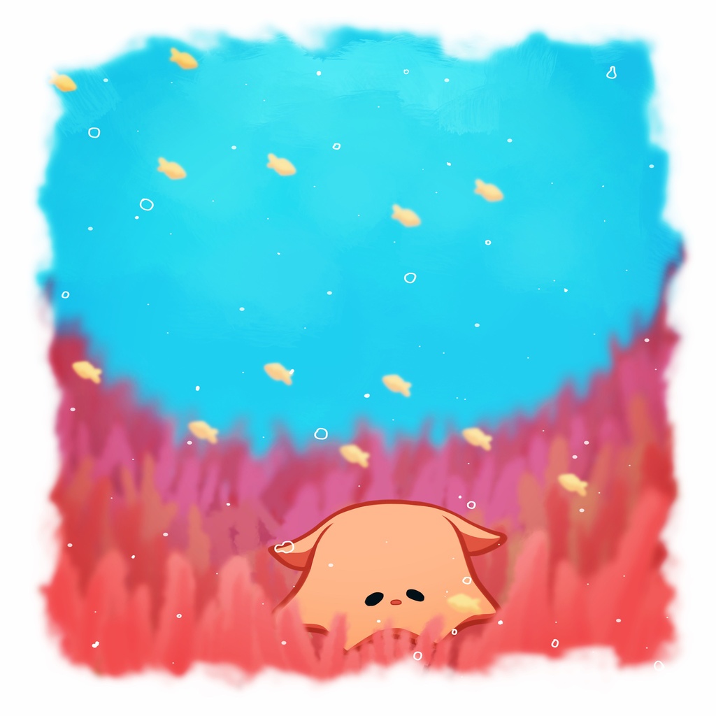 面倒ダコと珊瑚のアクリルブロック