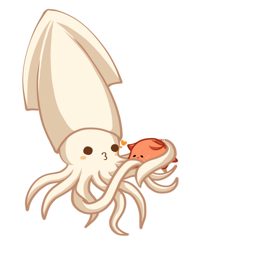 イカに絡まれる面倒ダコちゃんアクリルキーホルダー