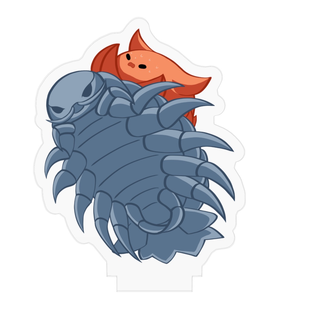 ダイオウグソクムシと面倒ダコのアクリルフィギュア