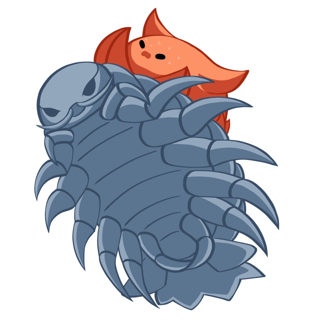 ダイオウグソクムシと面倒ダコのアクリルフィギュア