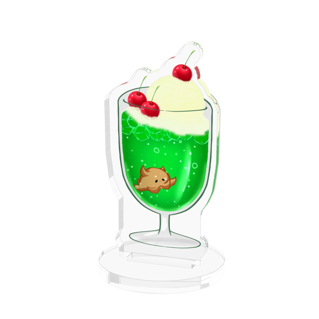 面倒ダコのメロンソーダアクリルフィギュア