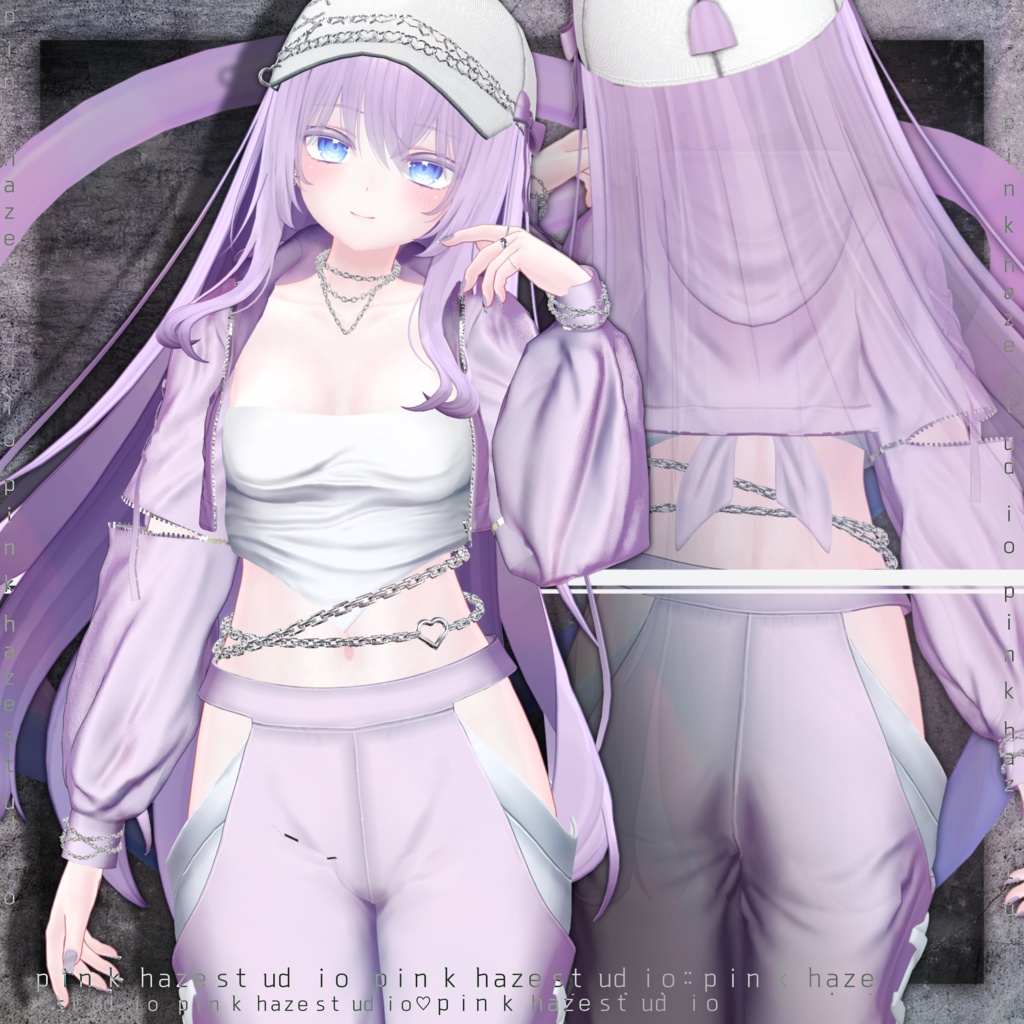 10 アバター対応 💎『Zero Black Fit Training』💎+ Hair