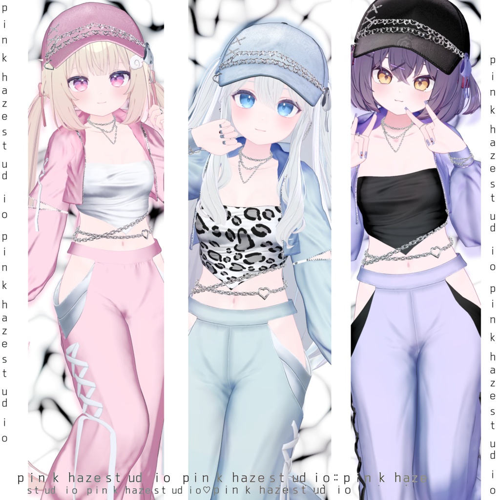 10 アバター対応 💎『Zero Black Fit Training』💎+ Hair